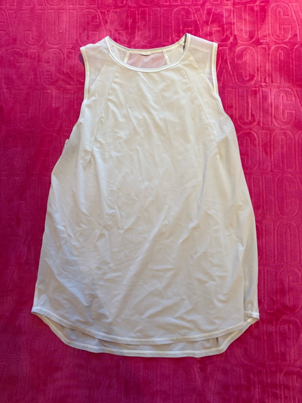 Lululemon Light Grey Sleeveless Open Back Workout Tank Top
